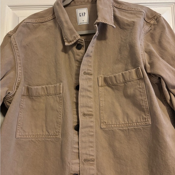 GAP Men's Light Brown Shirt Jacket - Picture 2 of 2